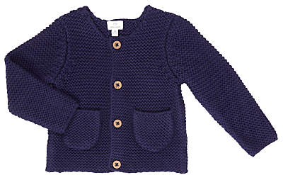 Chunky Knitted Cardigan, Navy