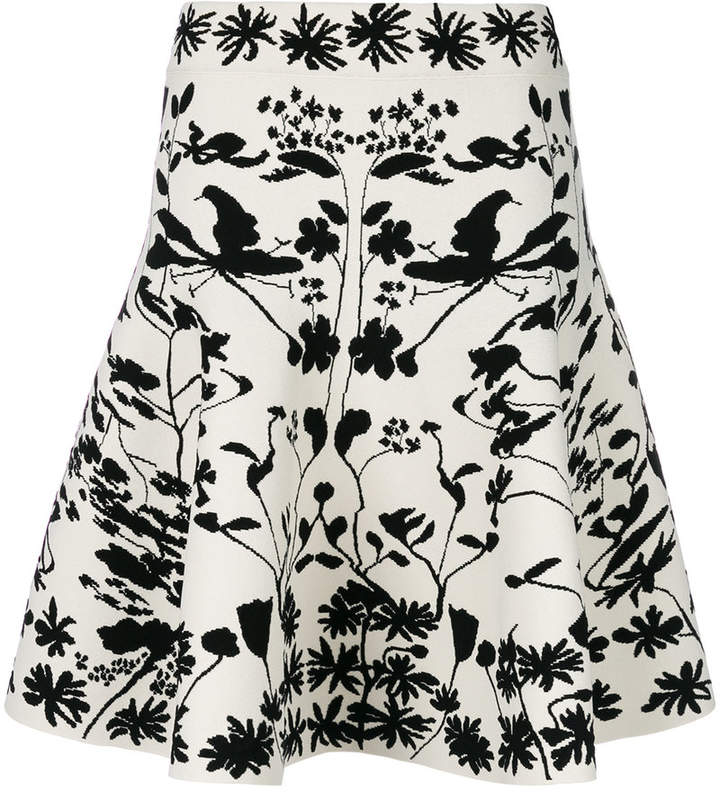 woodland print skirt