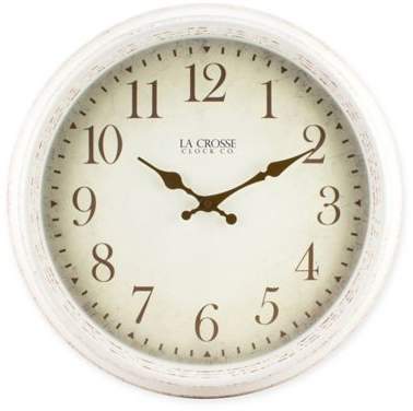 Antique Wall Clock in White