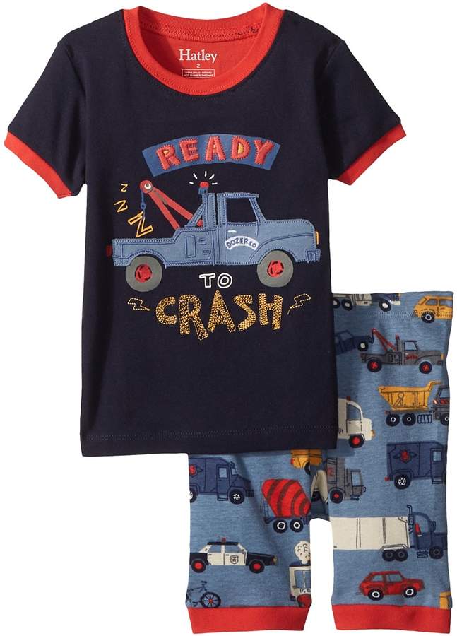 Rush Hour Applique Short Pajama Set Boy's Pajama Sets