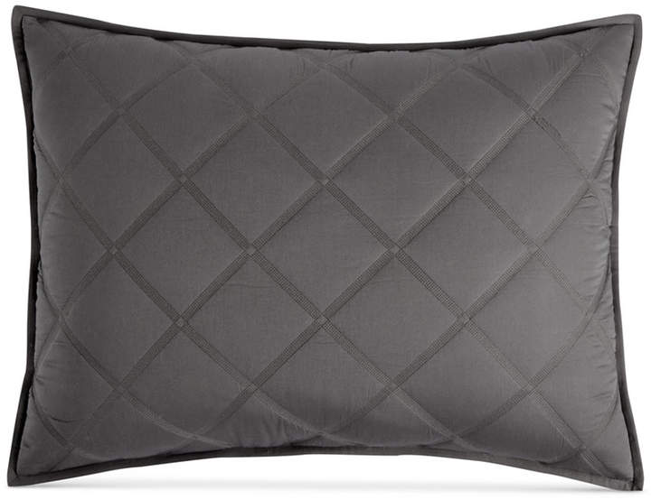 Fretwork Quilted Standard Sham, Created for Macy's Bedding