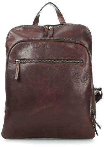 Roma 15'' Laptop-Rucksack pull-up Rindsleder braun