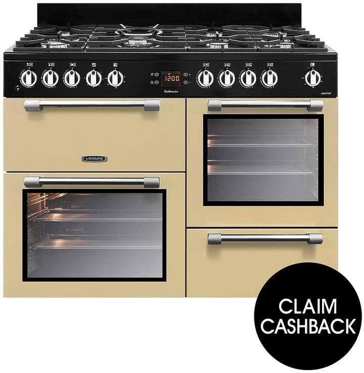 CK110F232C Cookmaster 110cm Dual Fuel Range Cooker With Optional Connection - Cream