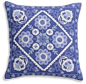 Blue Frame Decorative Pillow, 16 x 16