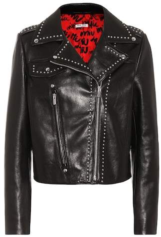 Verkürzte Bikerjacke