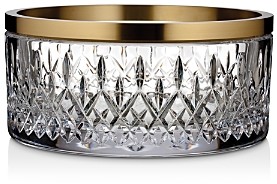 Lismore Reflection Bowl with Gold Band