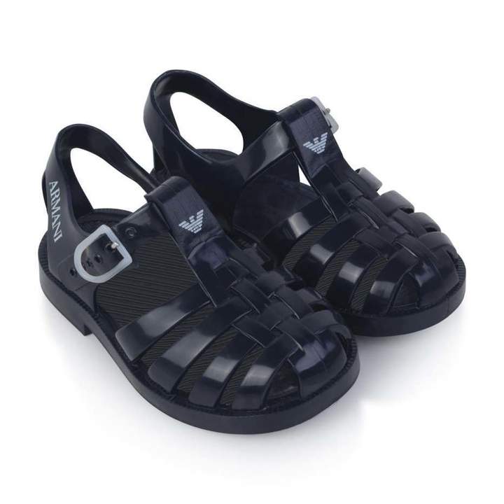 Armani JuniorDark Navy Jelly Sandals