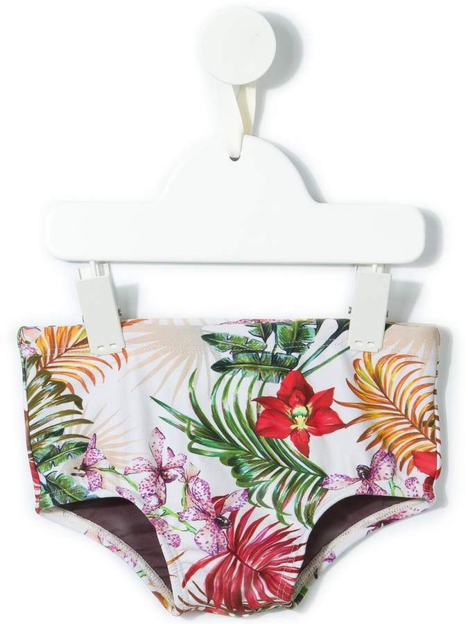 Lygia E Nanny Kids printed swim trunks