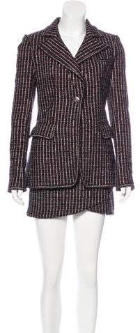Wool-Blend Tweed Skirt Suit
