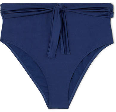 Duskii - Sahara Tie-detailed Bikini Briefs - Blue