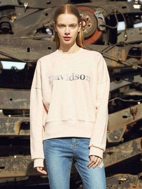 [UNISEX] W_Davidson Sweatshirt PINK
