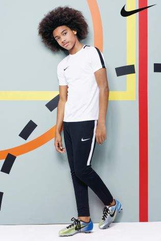 Boys Nike Dry Black Academy Football Pant - Blue