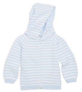 Baby's Rugby Stripe Knit Hooded Cotton Jacket