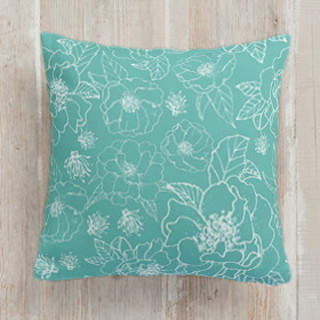 Beautiful Camellia No. 1 Self-Launch Square Pillows