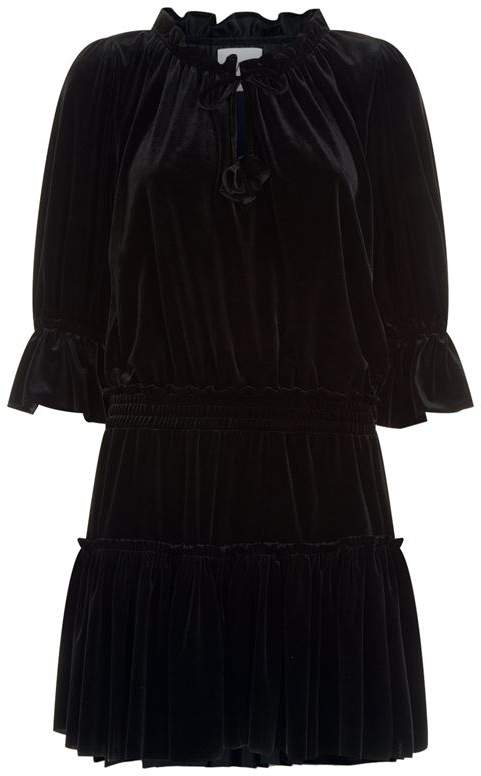 Misa Los Angeles Portia Velvet Mini Dress