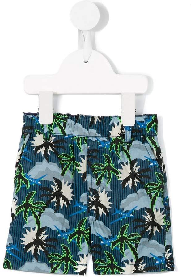 Badeshorts mit Palmen-Print