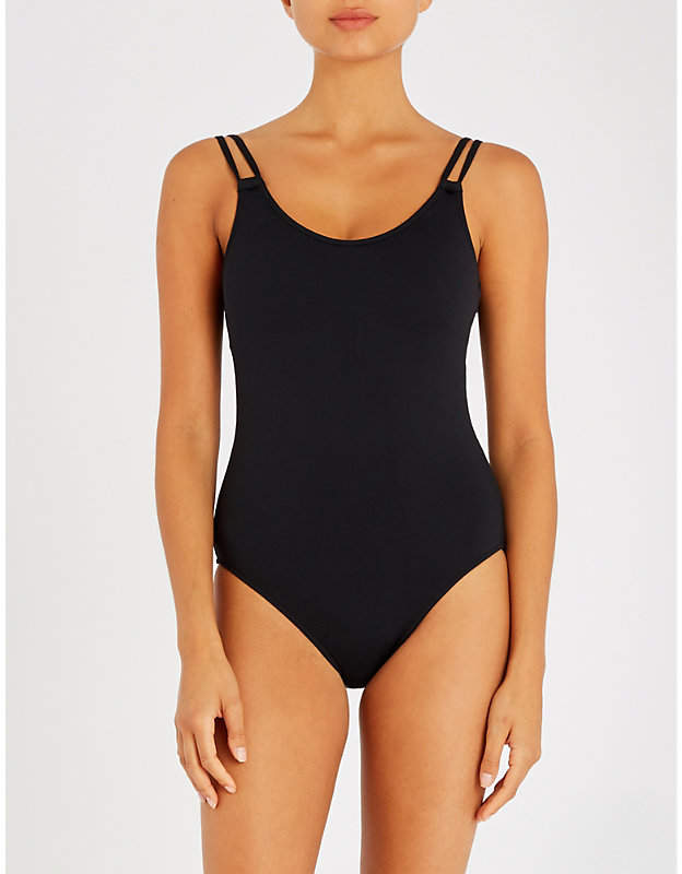 Scoop-neck swimsuit