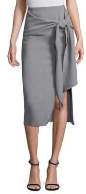 Wool Canvas Wrap Skirt