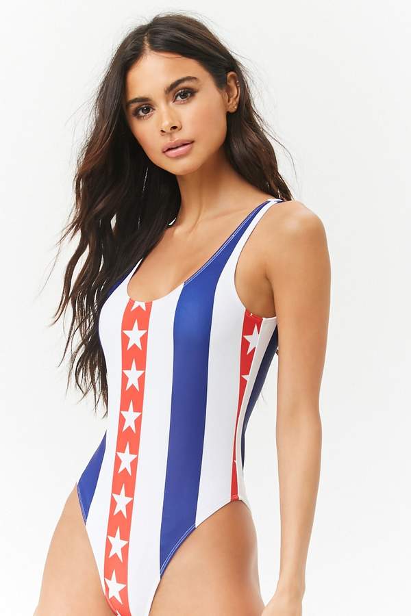 Star & Striped One-Piece Swimsuit