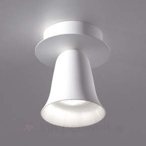 Glockenförmige LED-Deckenleuchte Clòche in Weiß