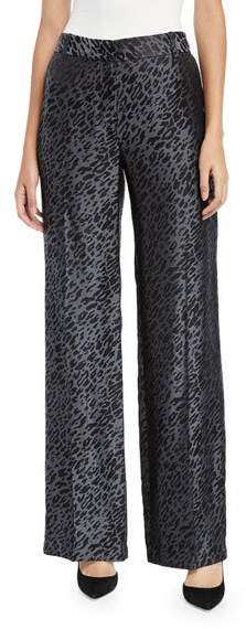 Arwen Wide-Leg Leopard-Print Trousers
