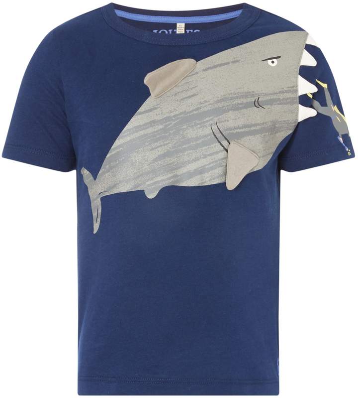 Boys Shark Applique T-Shirt
