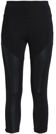 Purity Active Cropped Coated Stretch Leggings