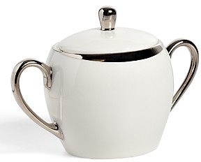 Crescent White Sugar Bowl & Cover