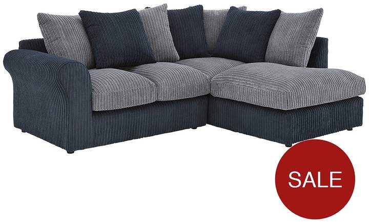 Plaza Compact Right Hand Fabric Corner Chaise Sofa