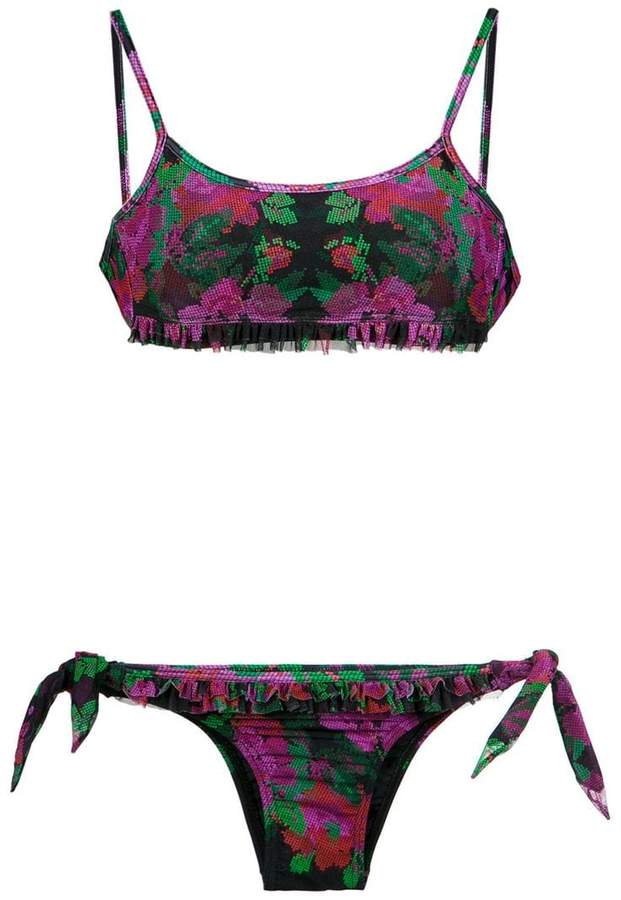 Amir Slama floral print bikini set