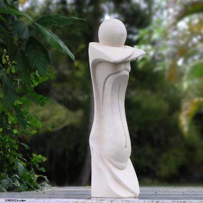 A Young Woman Sandstone statuette