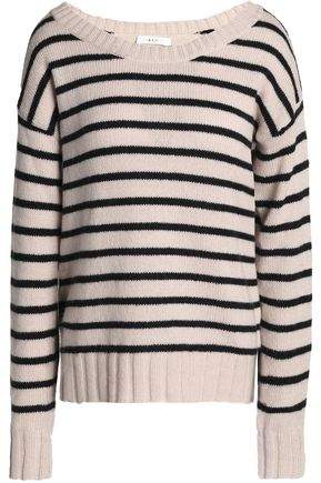 Striped Stretch-Knit Cotton-Blend Sweater