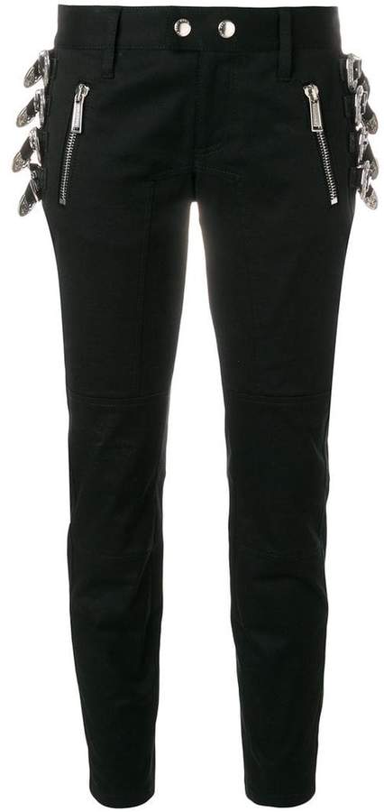 buckle detail trousers