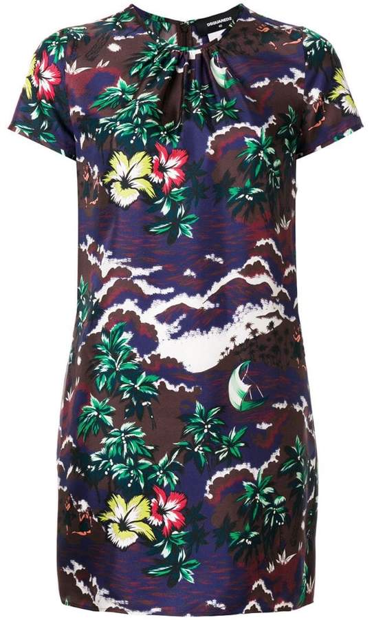 short printed dress