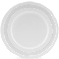 Como White Dinner Plate