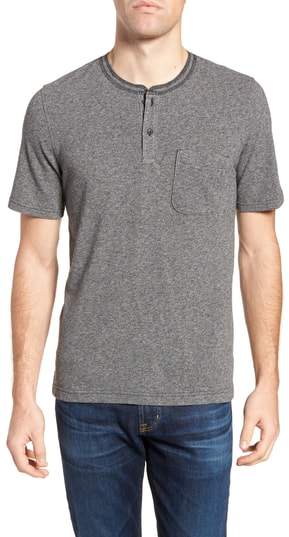 Pique Cotton Blend Henley