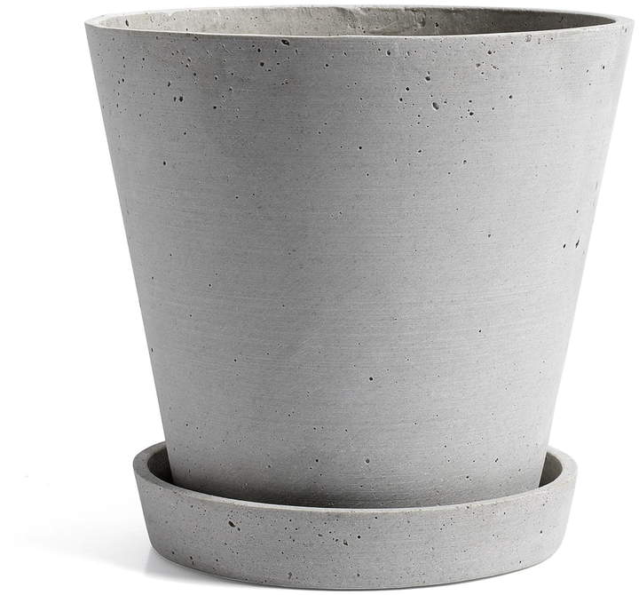 Hay - Blumentopf mit Untersetzer XL, Grau