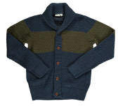 Strickjacke, Baumwolle, Strick, Schalkragen, für Jungen