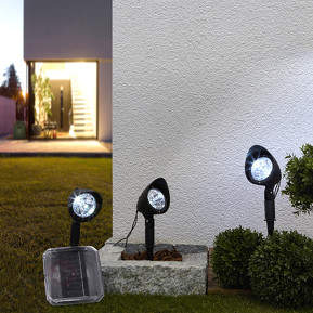Solarstrahler Lylia mit LEDs im 3er-Set