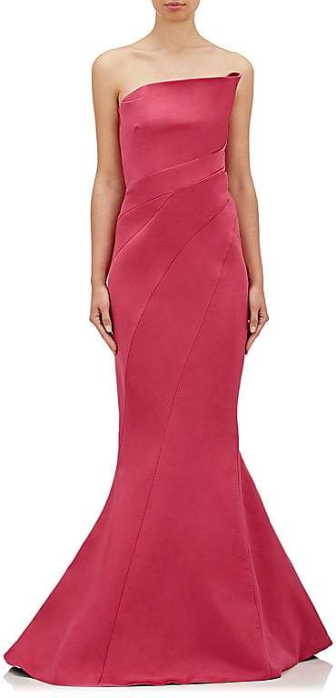 WOMEN'S FAILLE STRAPLESS GOWN