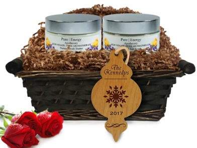 Pure Energy Apothecary Supreme Sensation Pure Aromatherapy Christmas Gift Basket