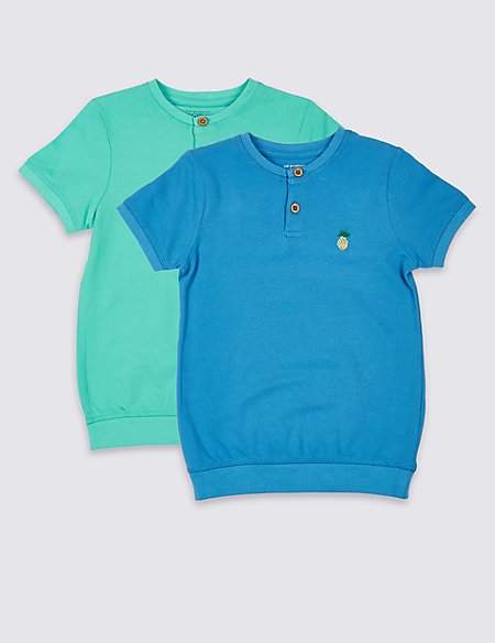 2 Pack Pure Cotton Tops (3 Months - 7 Years)