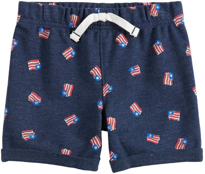 Toddler Boy Jumping Beans Flag Knit Shorts