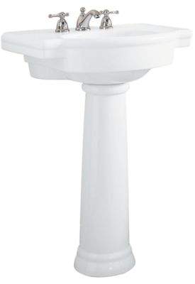 American Standard Retrospect 36-Inch Pedestal Sink in White