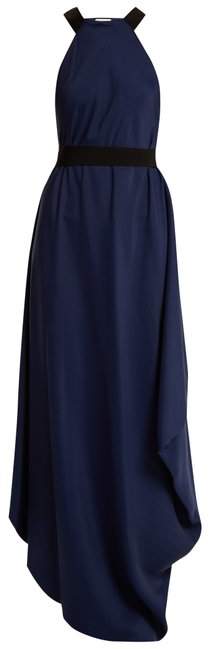 Tie-waist draped dress