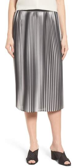 Printed Pleated Skirt