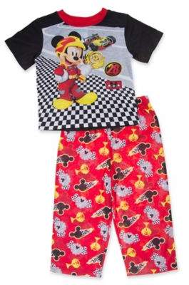 2-Piece Mickey Mouse Race 28 Pajama Set