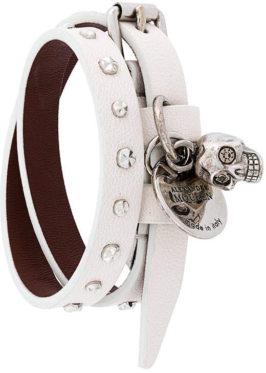 studded double wrap bracelet