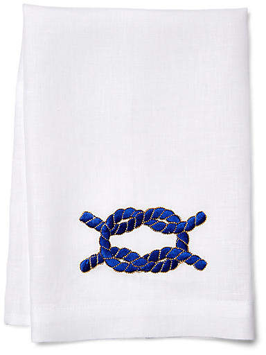 Knot Guest Towel - Navy/White