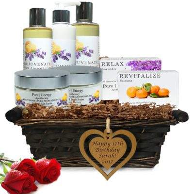 Pure Energy Apothecary Ultimate Body Pure Aroma Birthday Gift Set with Basket
